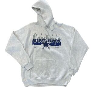 VTG 90’s NFL Home Team Advantage Dallas Cowboys Football Gray Hoodie Size XL